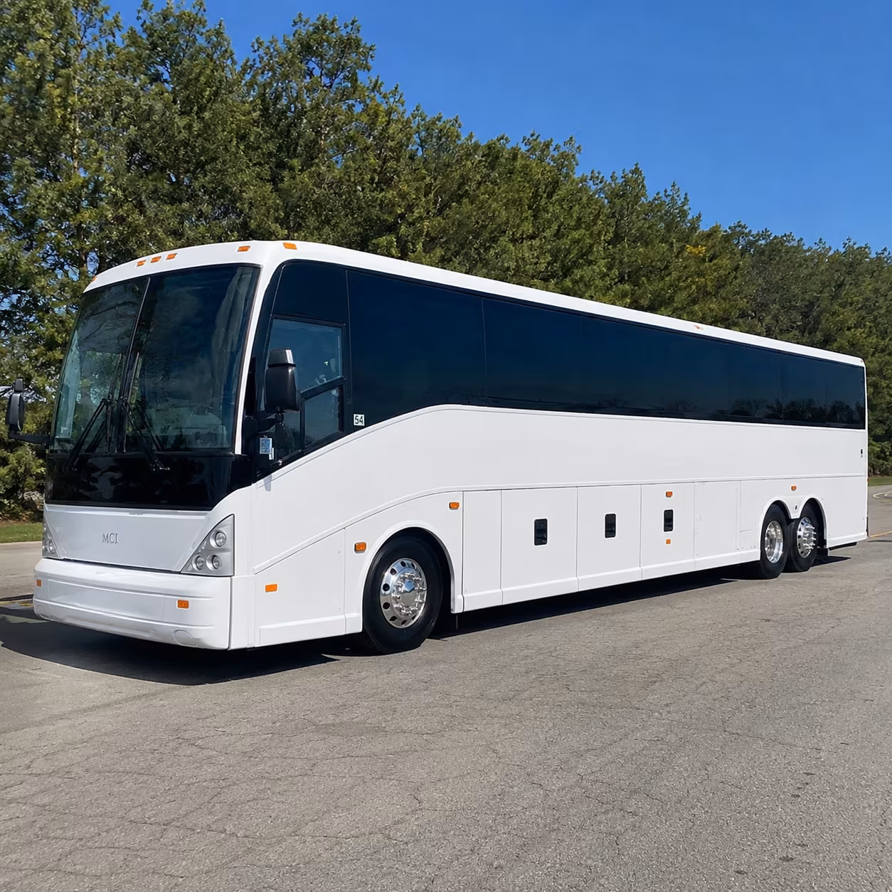 Luggage loaded into a Metro Laredo motorcoach luggage bay