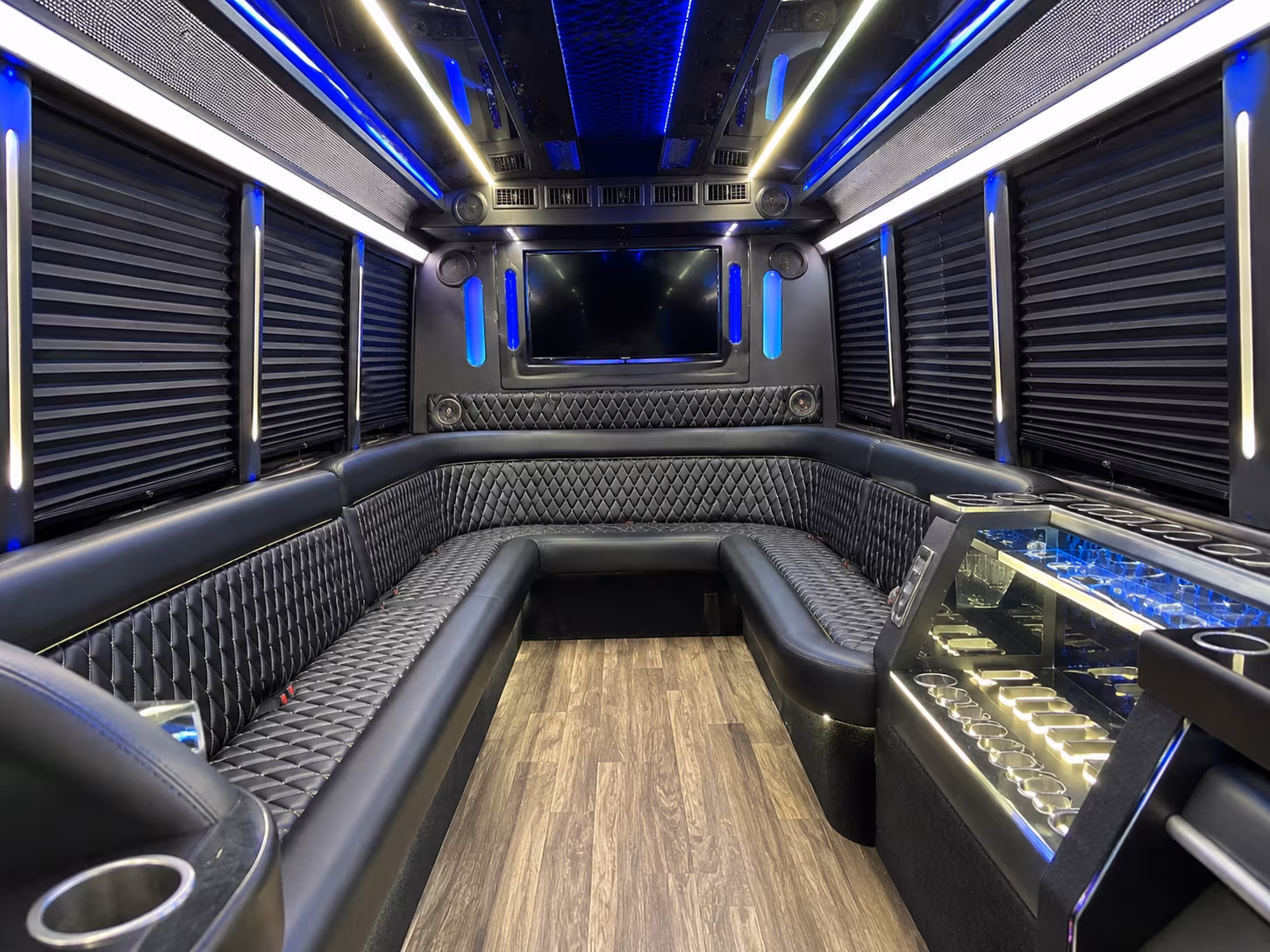 Laredo Bachelor & Bachelorette Transportation party bus exterior