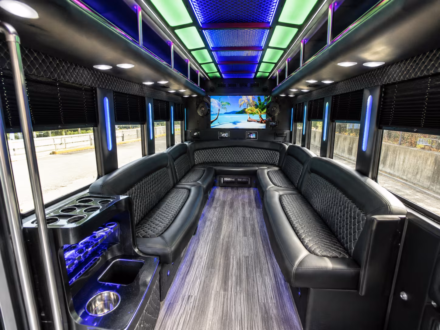 Laredo Bachelor & Bachelorette Transportation party bus exterior