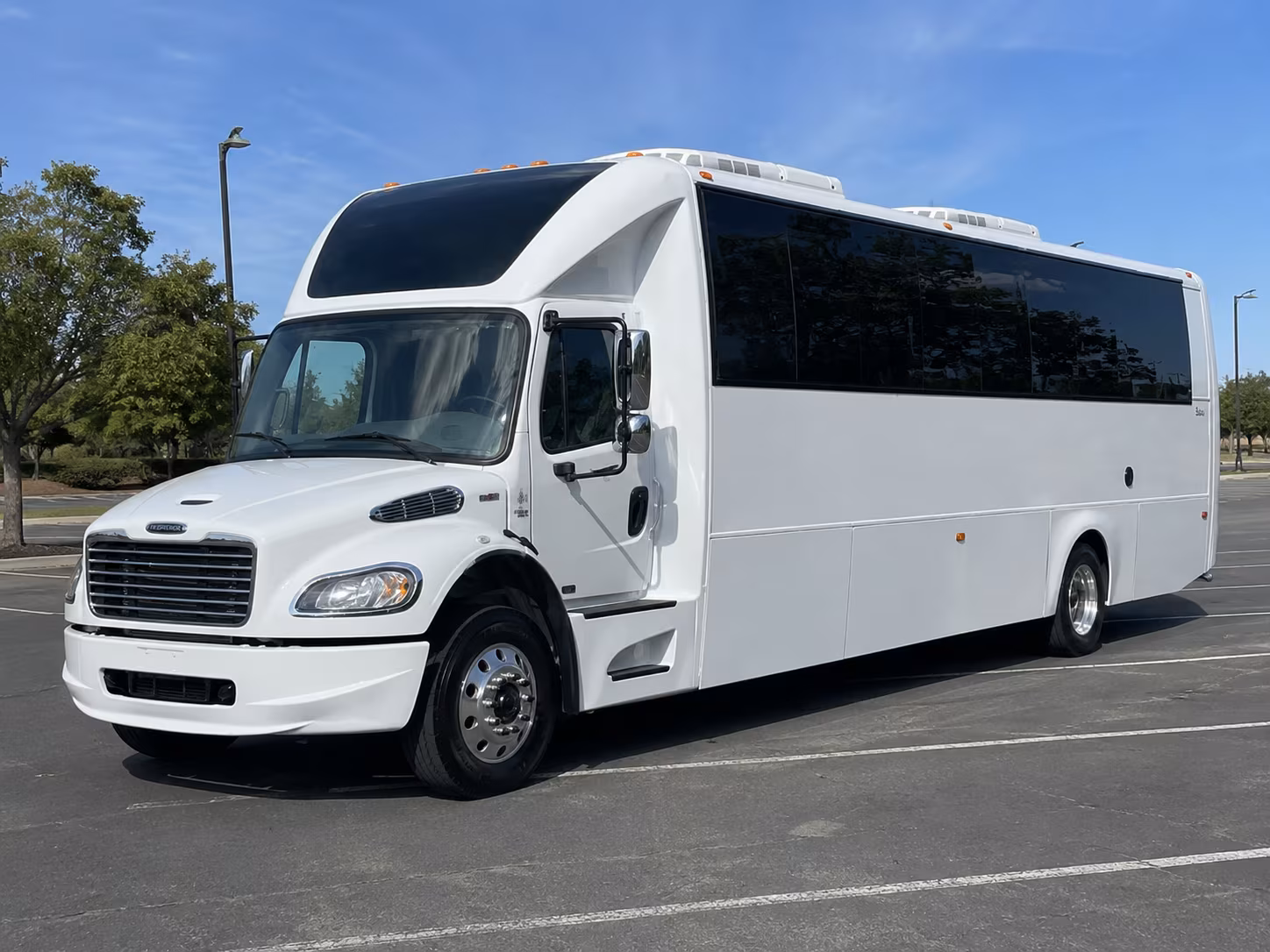 Laredo Birthday, Sweet 16, & Quinceañera Transportation party bus exterior