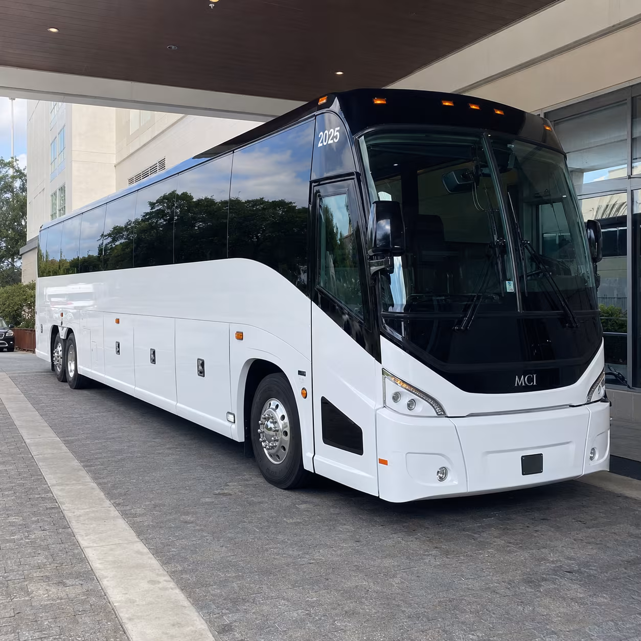 Laredo School Event Transportation party bus exterior