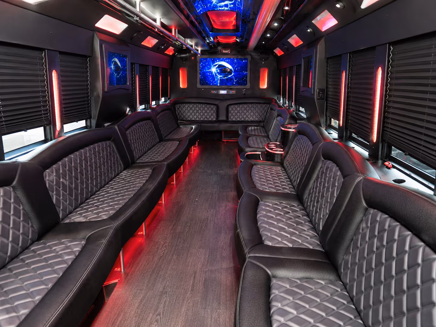 Laredo Sporting Event Transportation party bus exterior