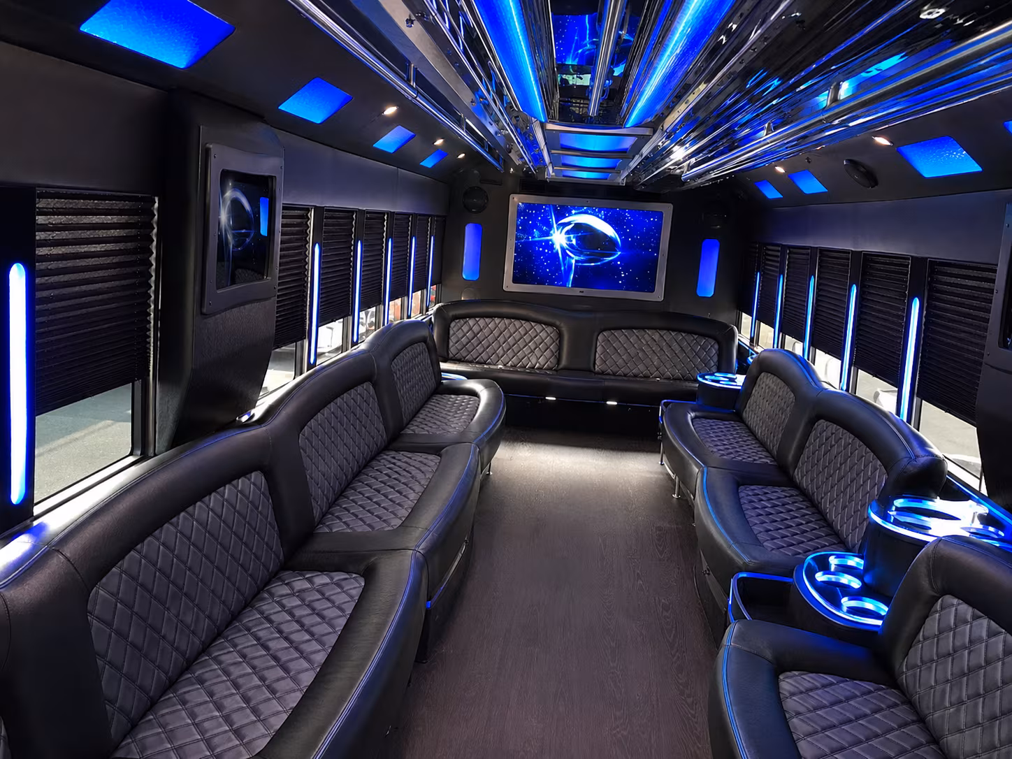 Laredo Sporting Event Transportation party bus exterior