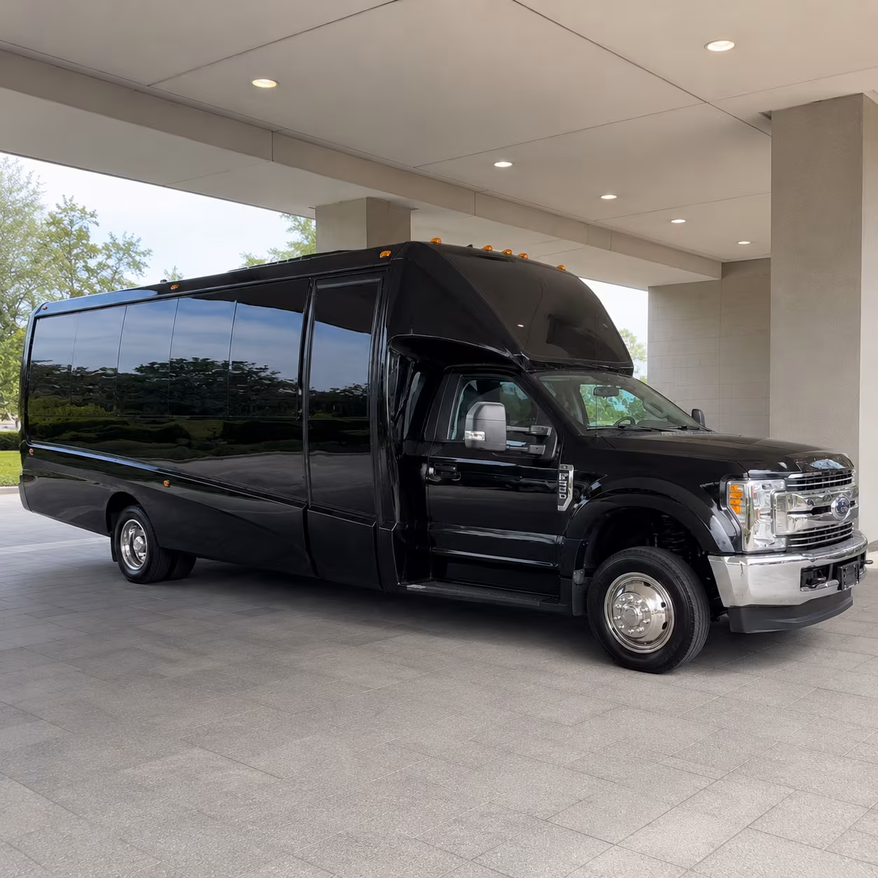 Laredo Wedding Transportation party bus exterior