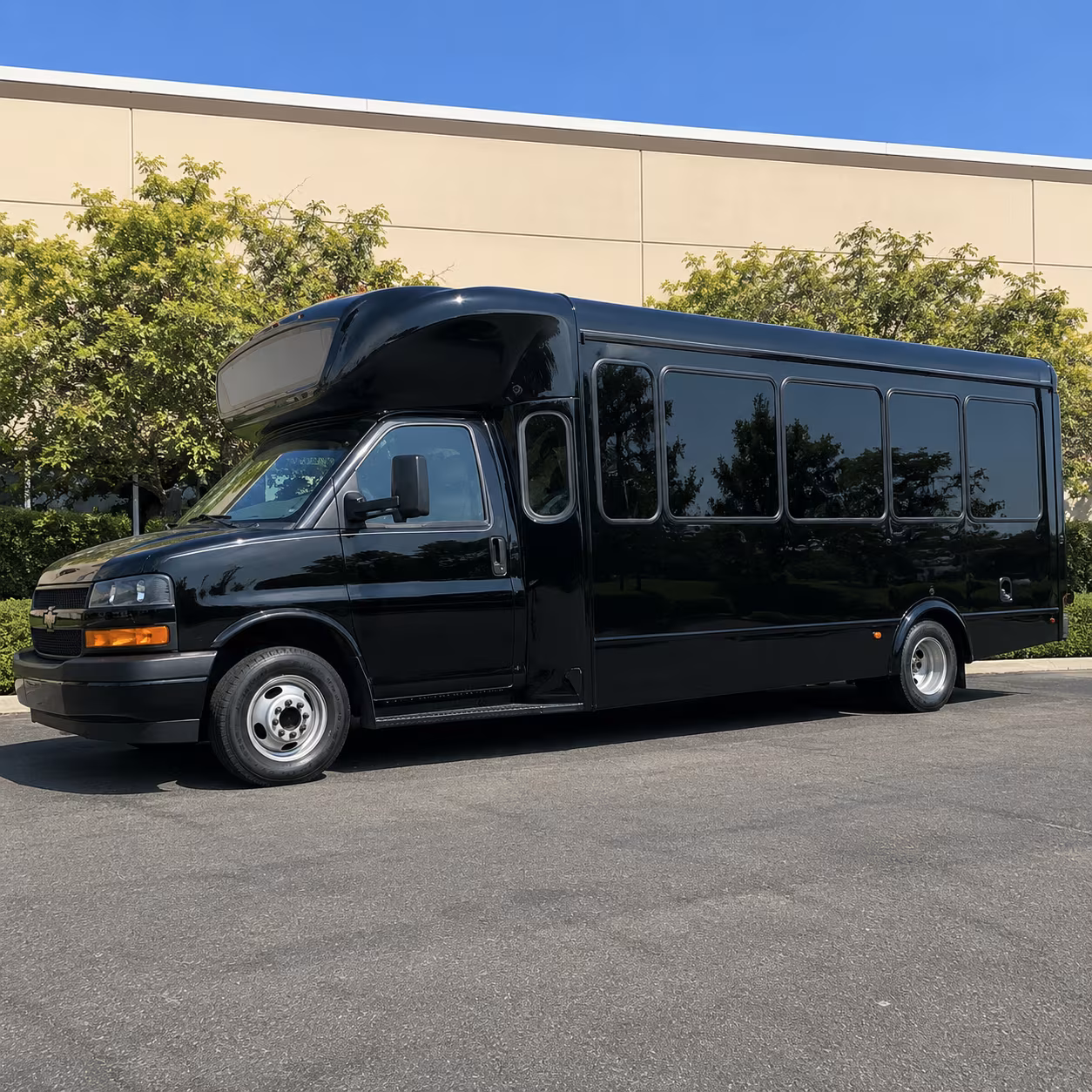 Laredo Wedding Transportation party bus exterior