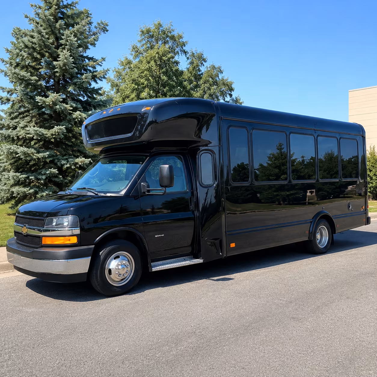 Laredo Wedding Transportation party bus exterior