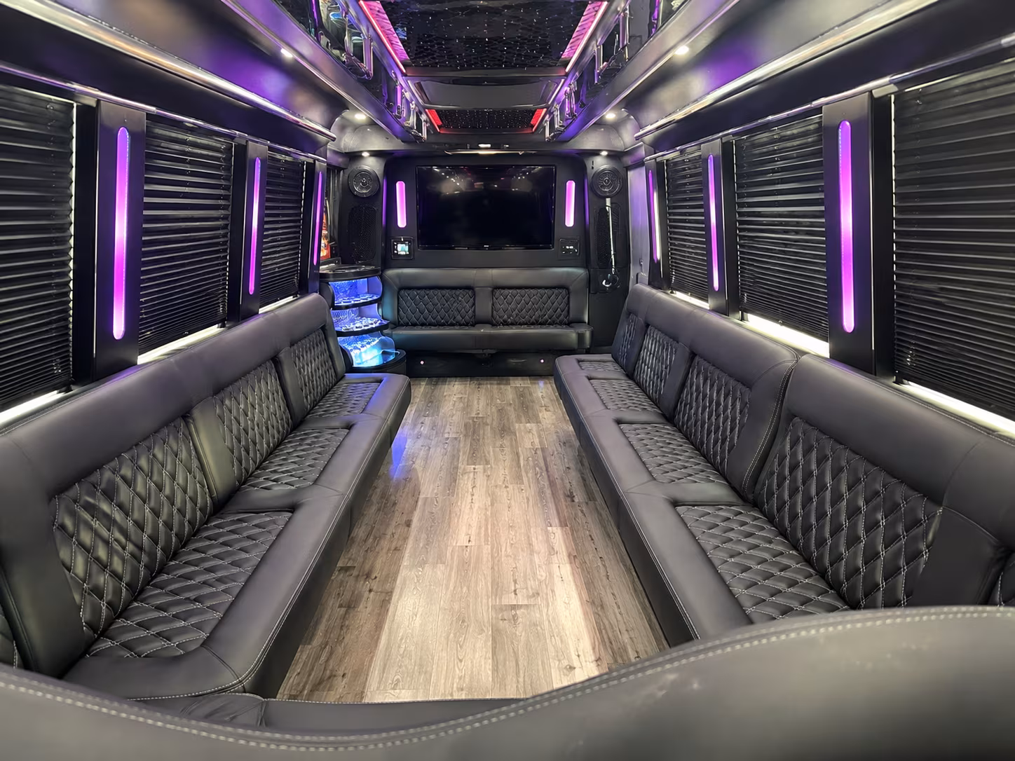Laredo Wedding Transportation party bus exterior