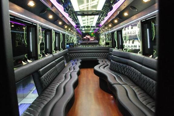 Laredo 25 Passenger Limo bus Interior